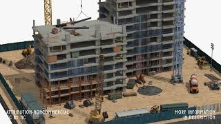 3D Model Of Construction Site Scene