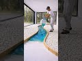 This Blue Epoxy River Floor Is Insane 🔥#shorts