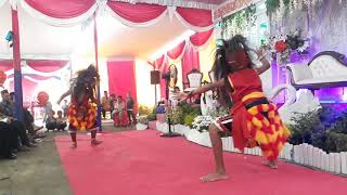 Ganongan cilik tampil memukau di resepsi pernikahan /reog ponorogo