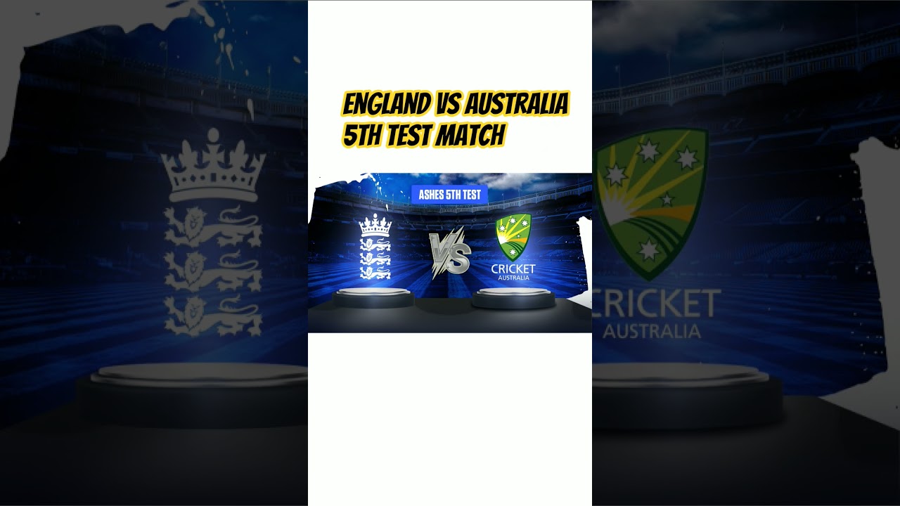 AUS vs ENG 5th Test Match Today | Final Ashes Test 2026 | Australia vs England Live Test Cricket