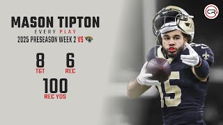 Mason Tipton Preseason Week 2 Highlights | Every Target and Catch vs Jaguars