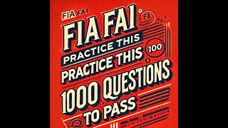 1000 Key question with Answers explained, ACCA FIA FA1