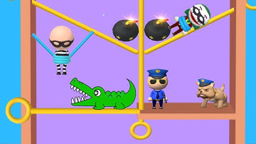 Squid Pin 3D - Pull The Pin - Android Gameplay Walkthrough Levels (81 to 85) part #5