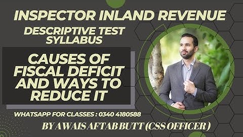 Inspector Inland Revenue Preparation I Presentation by Qualifiers I Awais Aftab Butt