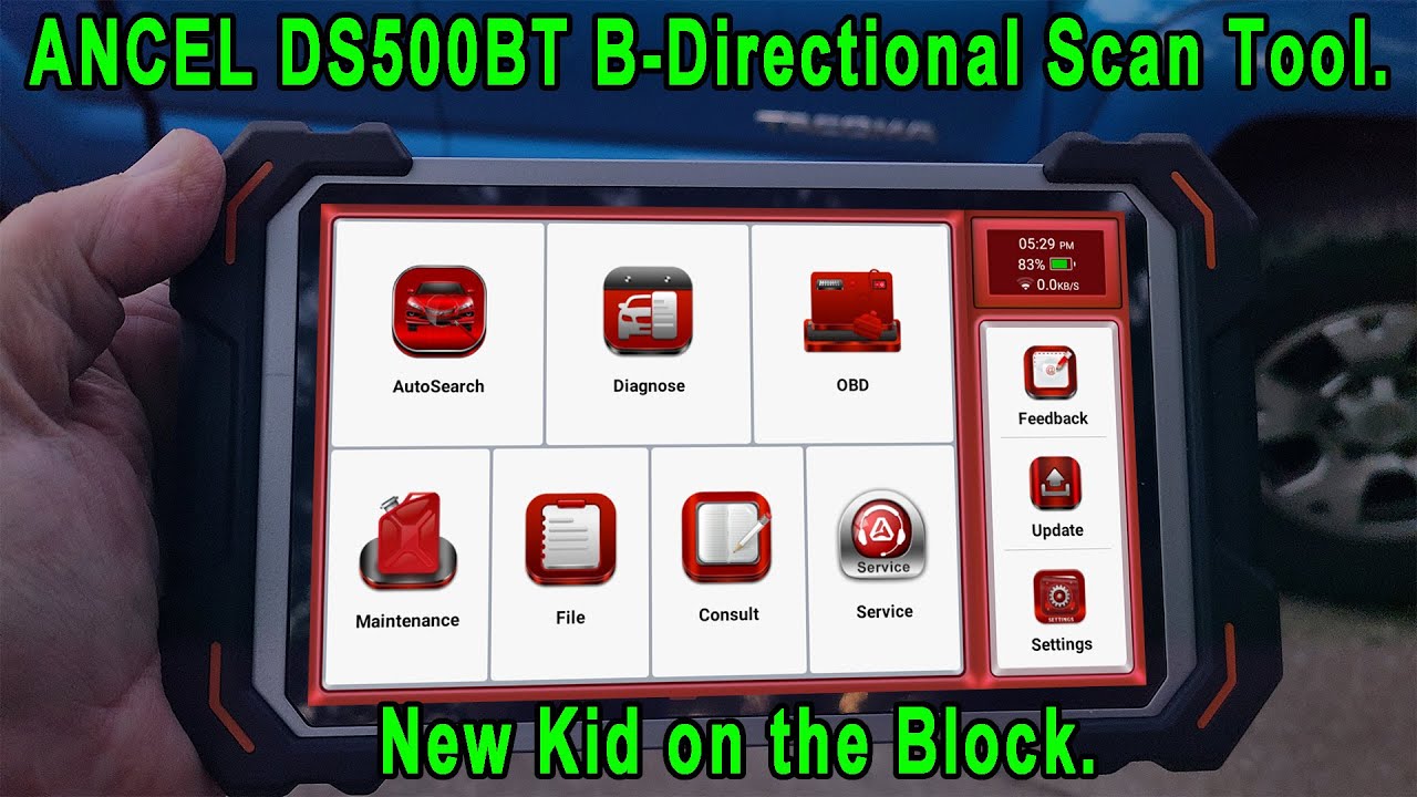 НОВЫЙ Ancel DS500BT — полностью двунаправленный сканер для всех систем с бесплатными пожизненными...