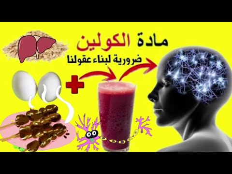 مادة الكولين الغذائية  للتركيز والذاكرة وللكبد الدهني