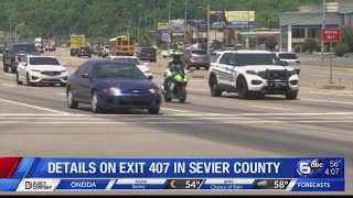 Details on Exit 407 in Sevier County