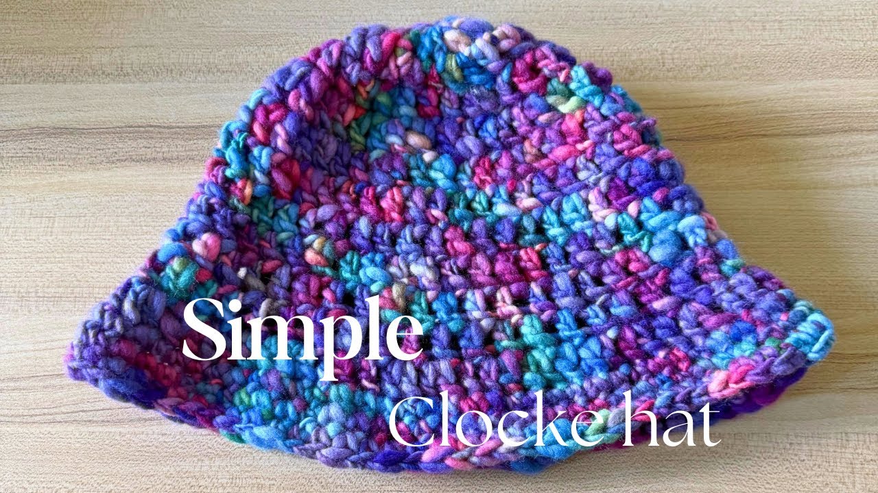 初心者　１時間で編めるクローシュハット& 基本のかぎ編み