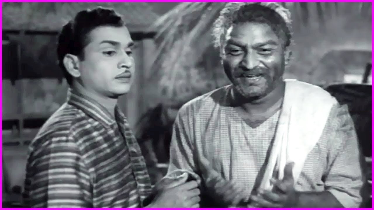 ANR And Gummadi Emotional Scenes in Telugu - Manchi Manasulu Movie