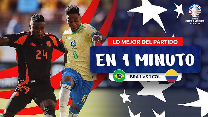 LO MEJOR  DE BRASIL 1-1 COLOMBIA EN 1 MINUTO | CONMEBOL COPA AMÉRICA USA 2024™
