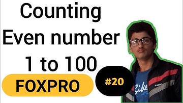 Counting Even And Odd Number From 1 To 100 In FoxPro | FoxPro Tutorial #20