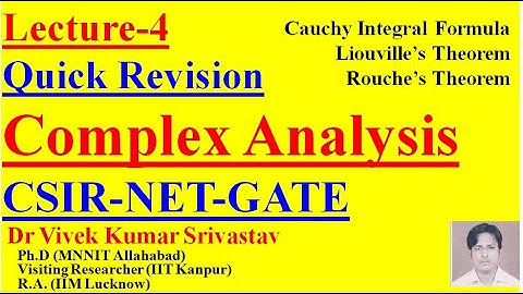 Lec-4|| Complex: Cauchy Integral, Liouville