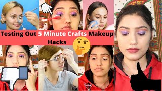 Testing out viral makeup hacks by 5 minute crafts || did full face
hindi