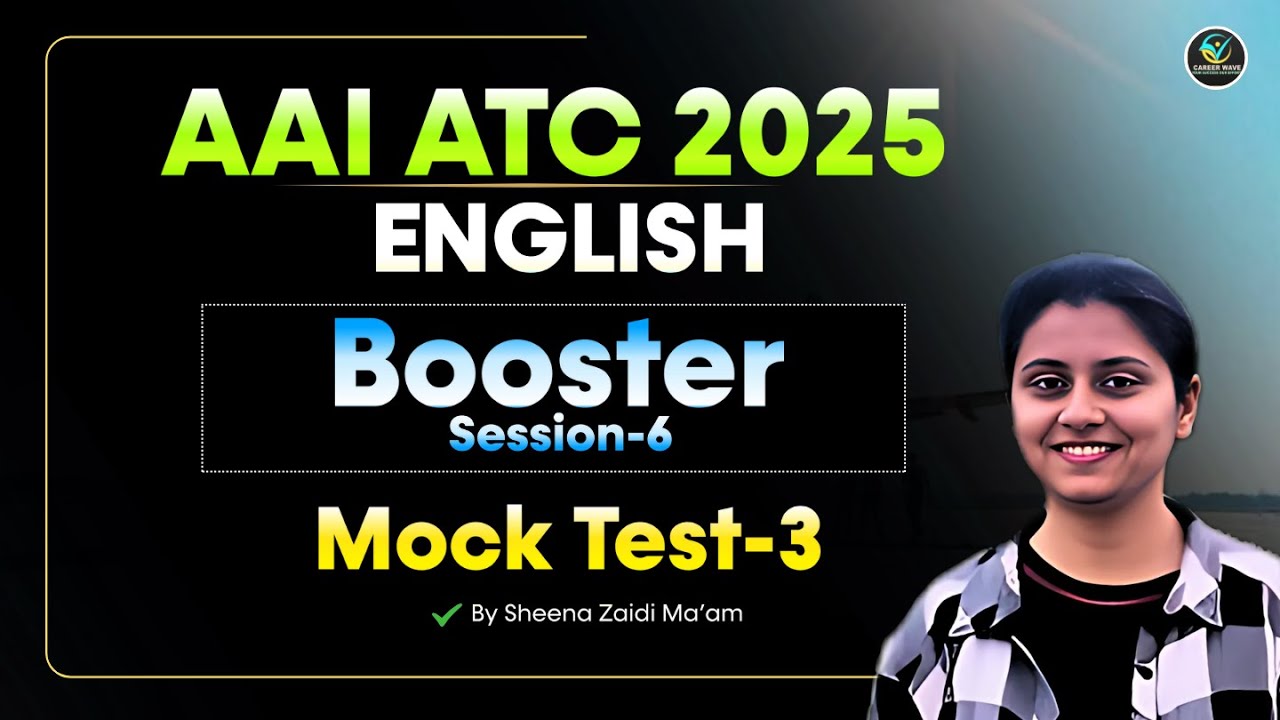 AAI ATC English | Booster Session-6 | AAI ATC English Mock Test 