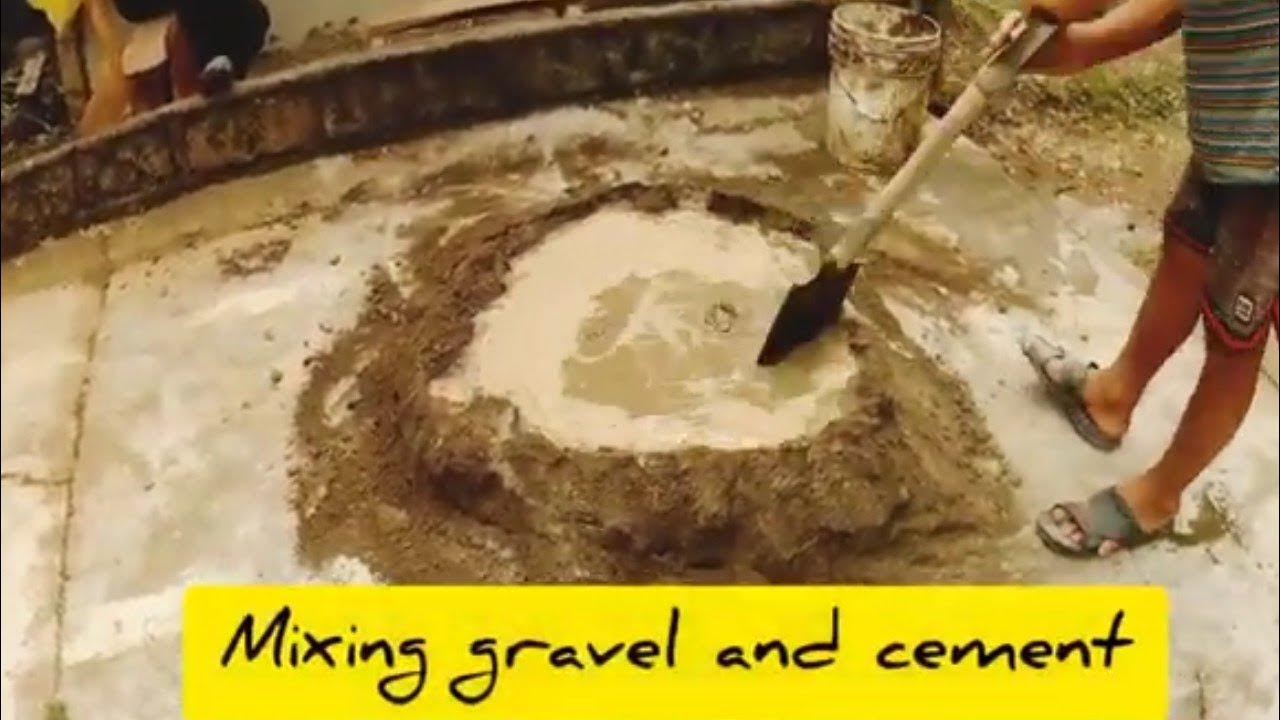 Mixing Gravel and Cement lifeinaprovince YouTube