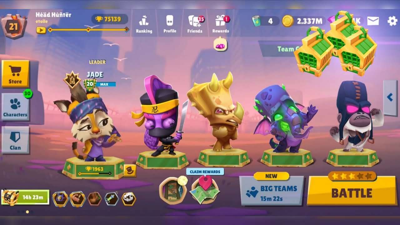 Zooba Squad 20 Maxed Jade Larry Zac Frank Bruce New Update Gameplay