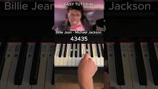 BILLIE JEAN TUTORIAL FOR BEGINNERS! #pianotutorial #piano #michaeljackson