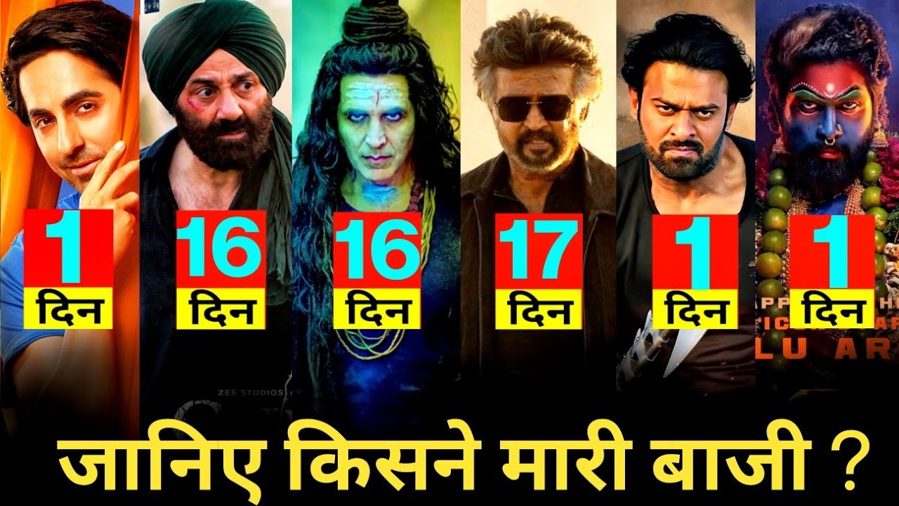 Dream Girl 2 Box Office Collection, Gadar 2 vs OMG 2,Jailer, Salaar, Pushpa 2,Allu Arjun, Sunny Deol