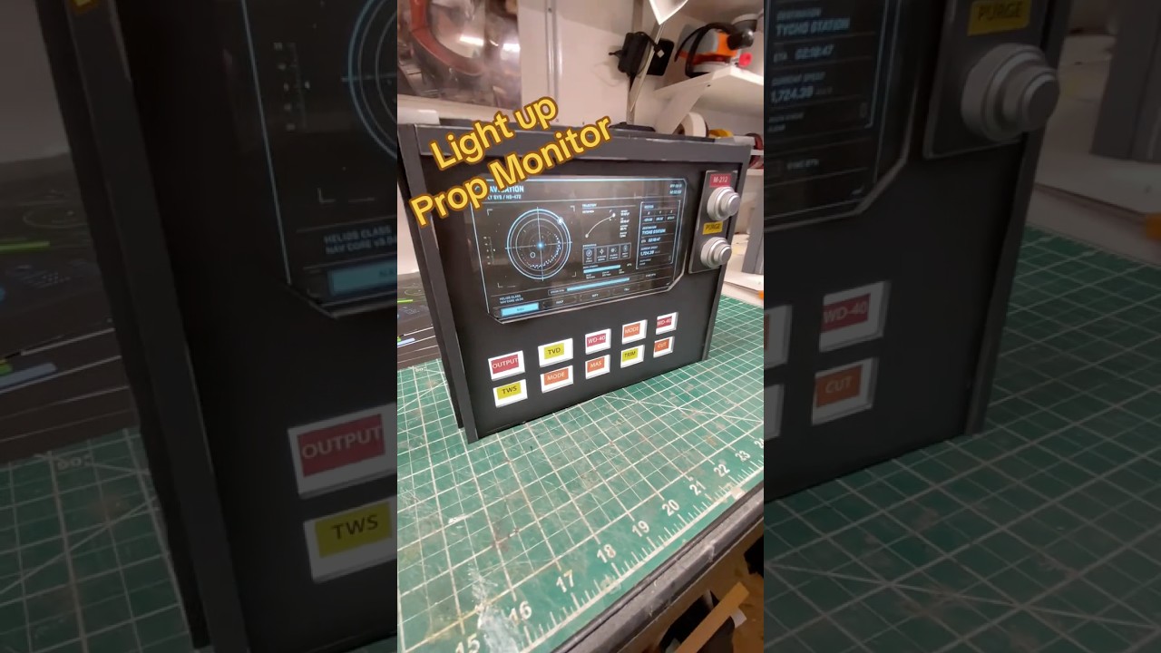 Light up monitor Prop. #diycosplay #crafts #diy