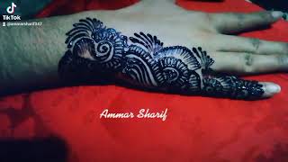 Simple Mehndi Design By Ammar