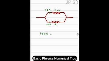 Class 10 Physics Electricity Numerical Tips by JP Sir