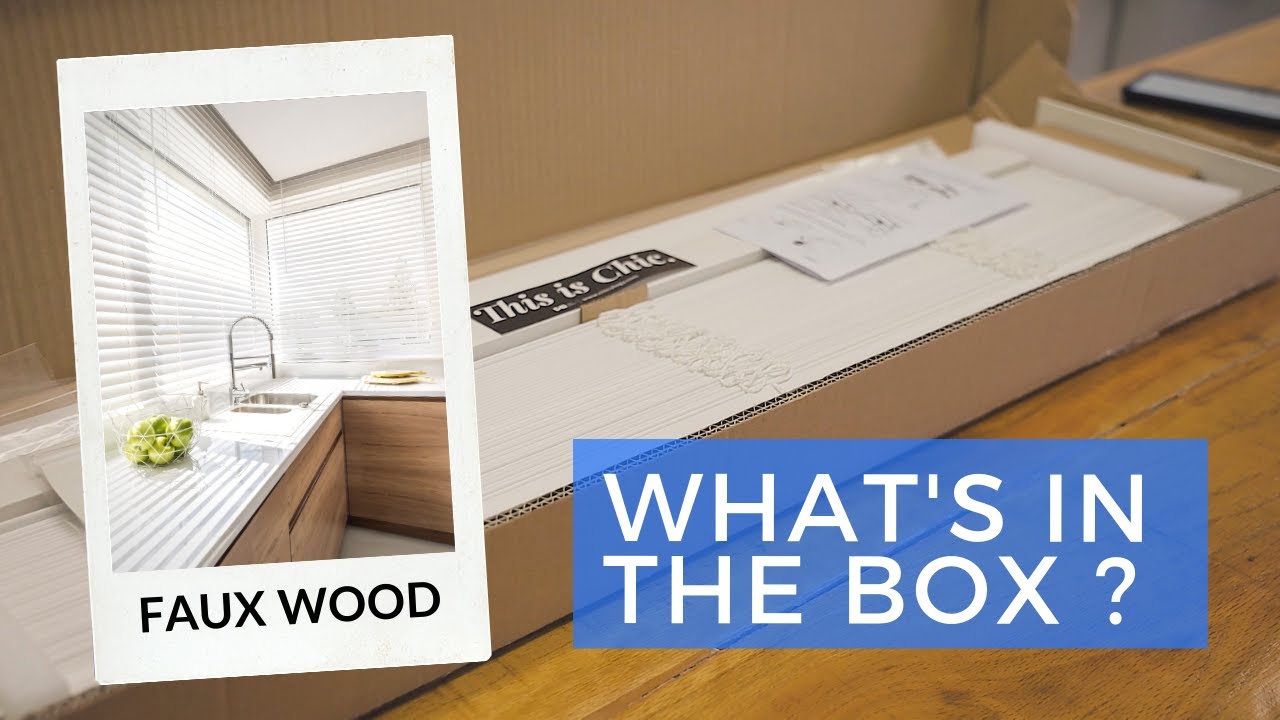 What's in the Box ? | Faux Wood Blinds