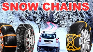 SNOW CHAIN comparison TEST  Which is the best?