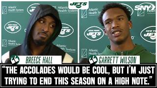 Breece Hall and Garrett Wilson talk Jets vs. Patriots and ending the season on a high note | SNY