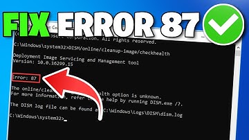 How To Fix DISM Error 87 (Cleanup-Image Option is Unknown) - NEW 2025✅