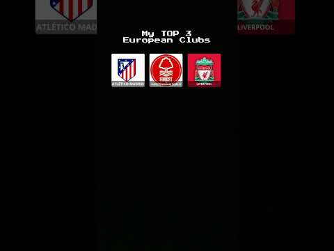 My top 3 european clubs #futbol
