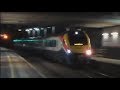 Super fast trains passing Flitwick station 200km/h 125mph!! full speed
