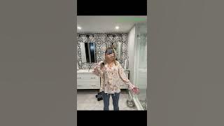 B0CT3BYX7G_Dokotoo Womens Casual Boho Floral Printed V Neck Tops Drawstring Short Long Sl_5.mp4