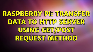 Raspberry Pi: Transfer data to http server using get/post request method