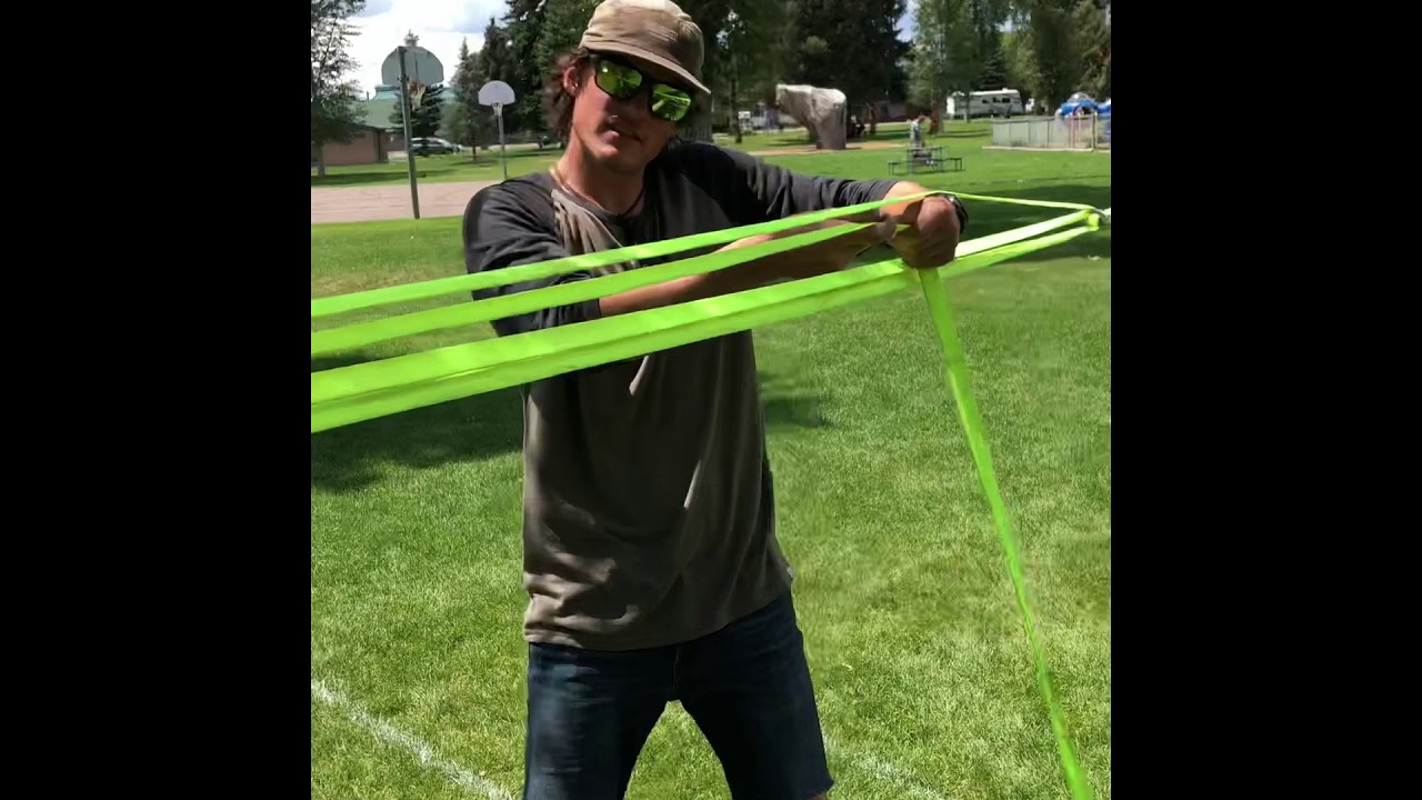 1 Inch Slackline Setup YouTube