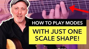 How to Play Modes With ONE Scale Shape |  Guitar & Music Theory Lesson
