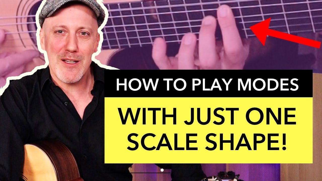 How to Play Modes With ONE Scale Shape | Guitar & Music Theory Lesson ...