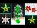 4 Low budget Christmas Craft/Ornament with recycled materials |Best outof waste Christmas craft idea