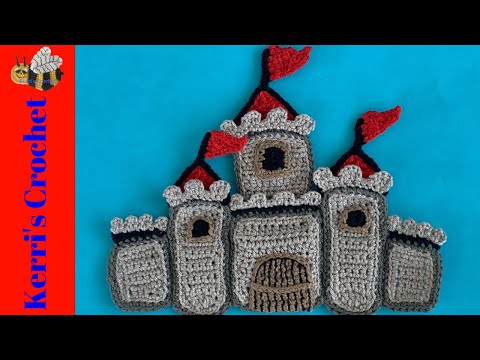 Crochet Castle Tutorial – Crochet Applique Tutorial