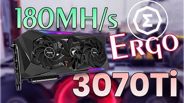 How to get 180MH/s Ergo Mining on RTX 3070Ti | RTX 3070 Ti Ergo Mining Settings