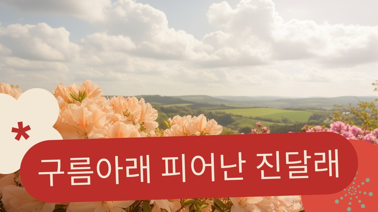 구름 아래 피어난 진달래Azaleas Blooming Beneath the Clouds