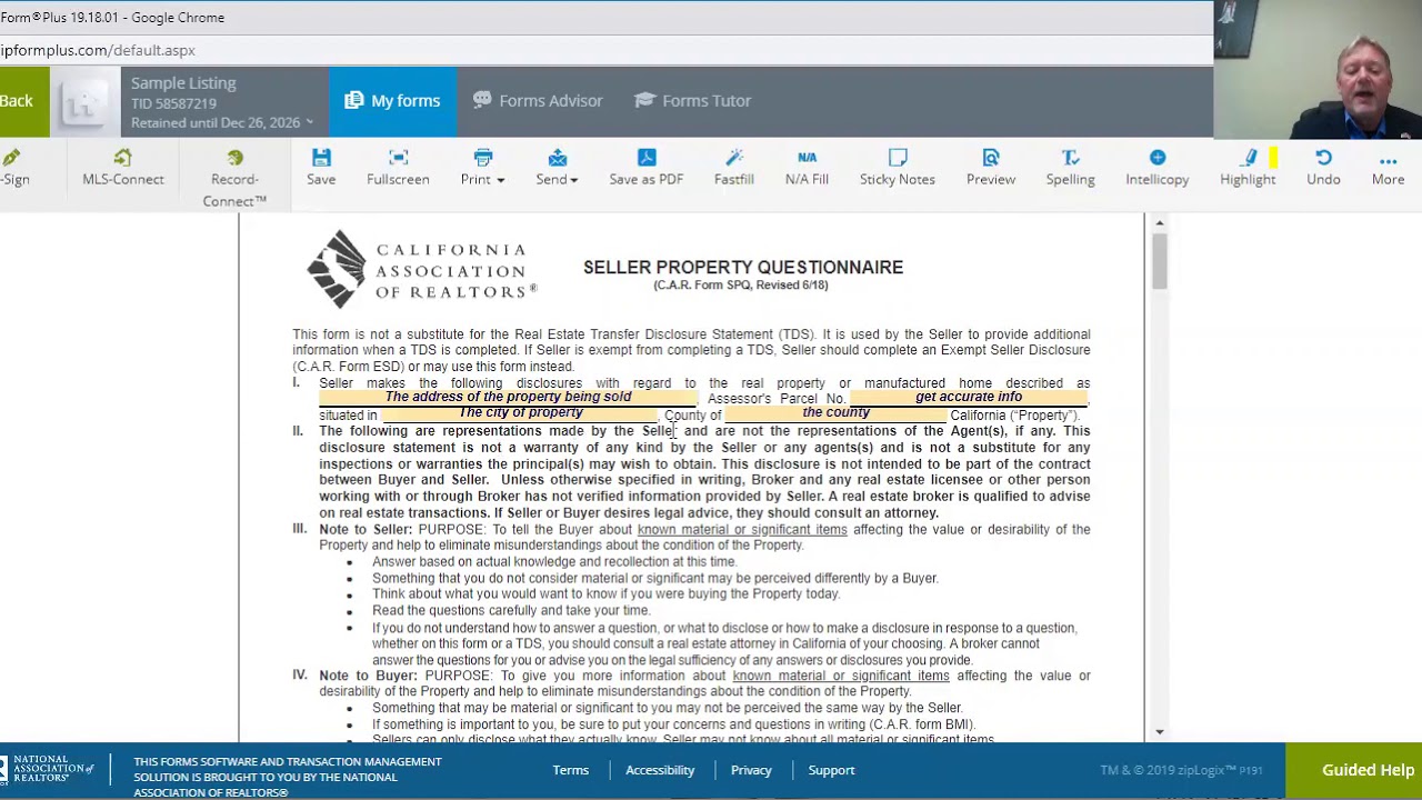 Spq Form How to fill in a SPQ - YouTube