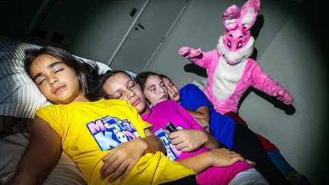 O coelho invadiu nossa casa enquanto dormíamos!