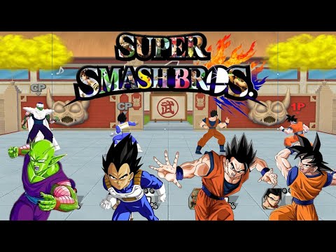 DBZ Characters Play SMASH BROS PART 1