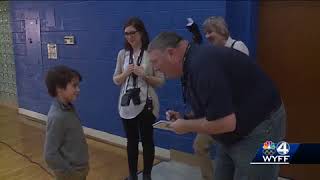 Gary Player pays a visit to Upstate school
