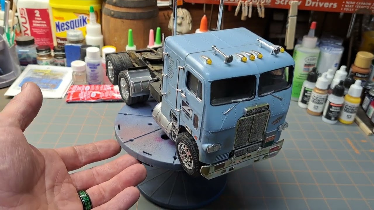 AMT White freightliner cabover and channel introduction - YouTube