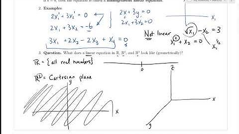SFU MATH 232 2.1 Introduction to Systems of Linear Equations