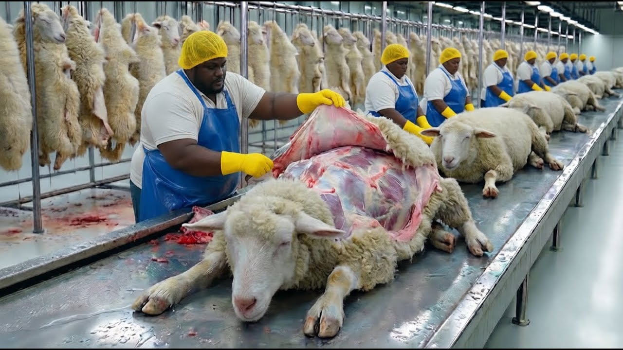 Inside a Modern Sheep Processing Factory – Meat, Milk, Leather & Sausage Casing (Full Process)