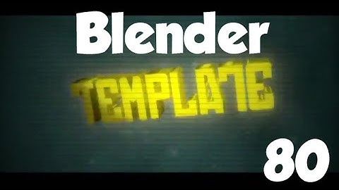 ¤ Amazing Intro Template [ Blender ] ¤ IT #80 ¤