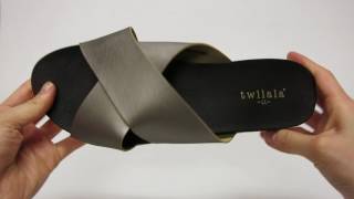 ぺたんこ ふかふかインソール クロスバンド サンダル（TM-9739）