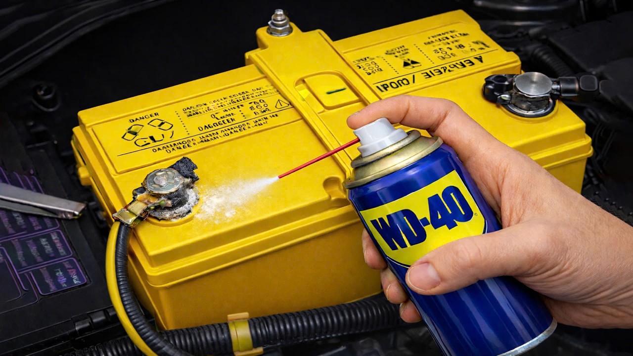 Больше никогда не покупайте новые батарейки! Распылите WD-40 и посмотрите, что будет🔋😲